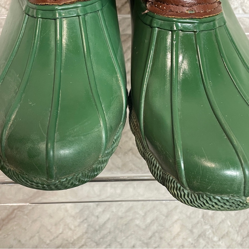 Steve Madden Women's Green Ankle Rain Duck Boots size‎ 7 Preppy - Picture 13 of 15